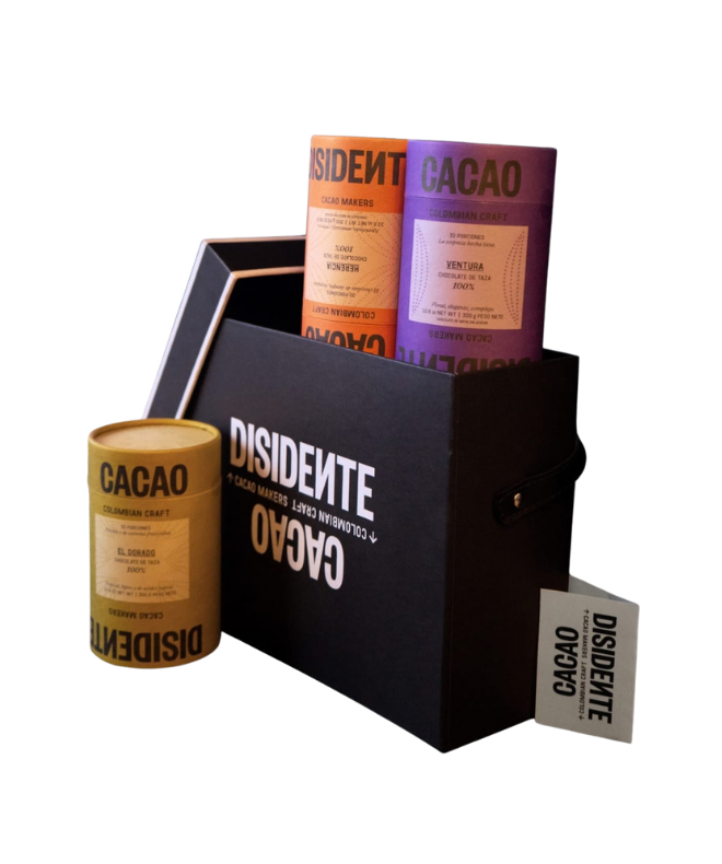 Caja de fermentación con prensa, tres barras variadas y taza x 300 gr de Ventura - Imagen del producto