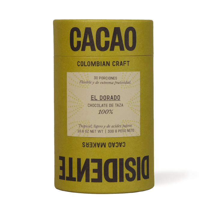 Chocolate de Taza El Dorado 100% - Imagen del producto